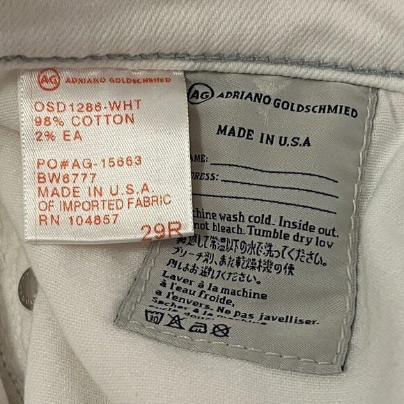 Adriano Goldschmied The Stevie white jeans 29 regular denim - Picture 8 of 9